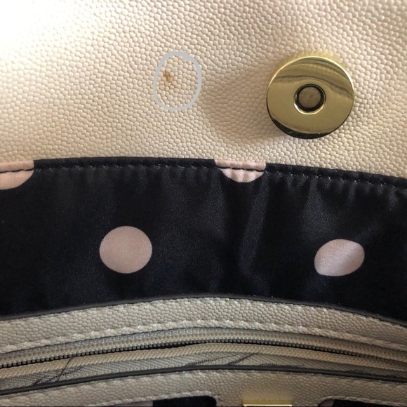 Ann Klein Satchel cream purse - Picture 6 of 10